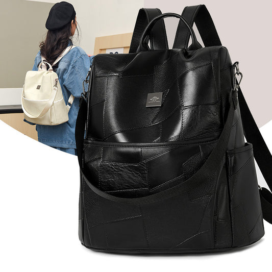 Sarah Express Western-style Minimalist Backpack – PU Leather Casual Travel Bag