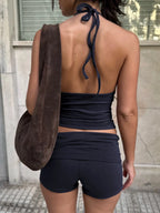 Sarah Express Women's Halter Neck Cami and Shorts Set