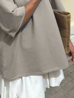 Sarah Express Women's Round Neck Half Sleeve Oversized T-Shirt