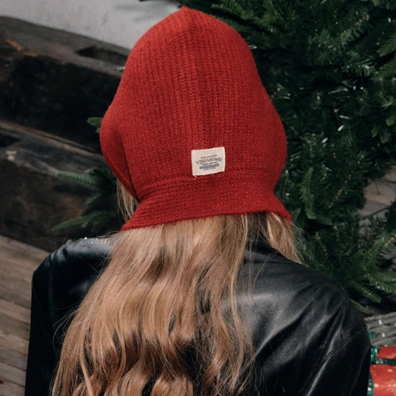 Women's Retro Balaclava Winter Hat with Earmuffs Windproof Warm