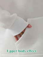 Women's Solid Color Sweatshirt Pants Set - Long Sleeve Casual Loungewear Two-Piece