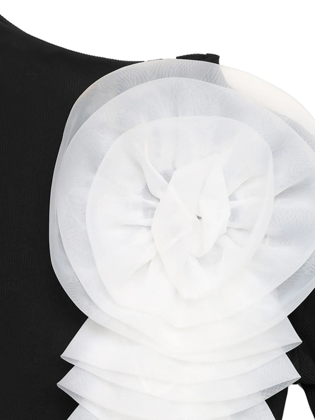 Sarah Express Women's Flower Round Neck Long Sleeve Bodysuit