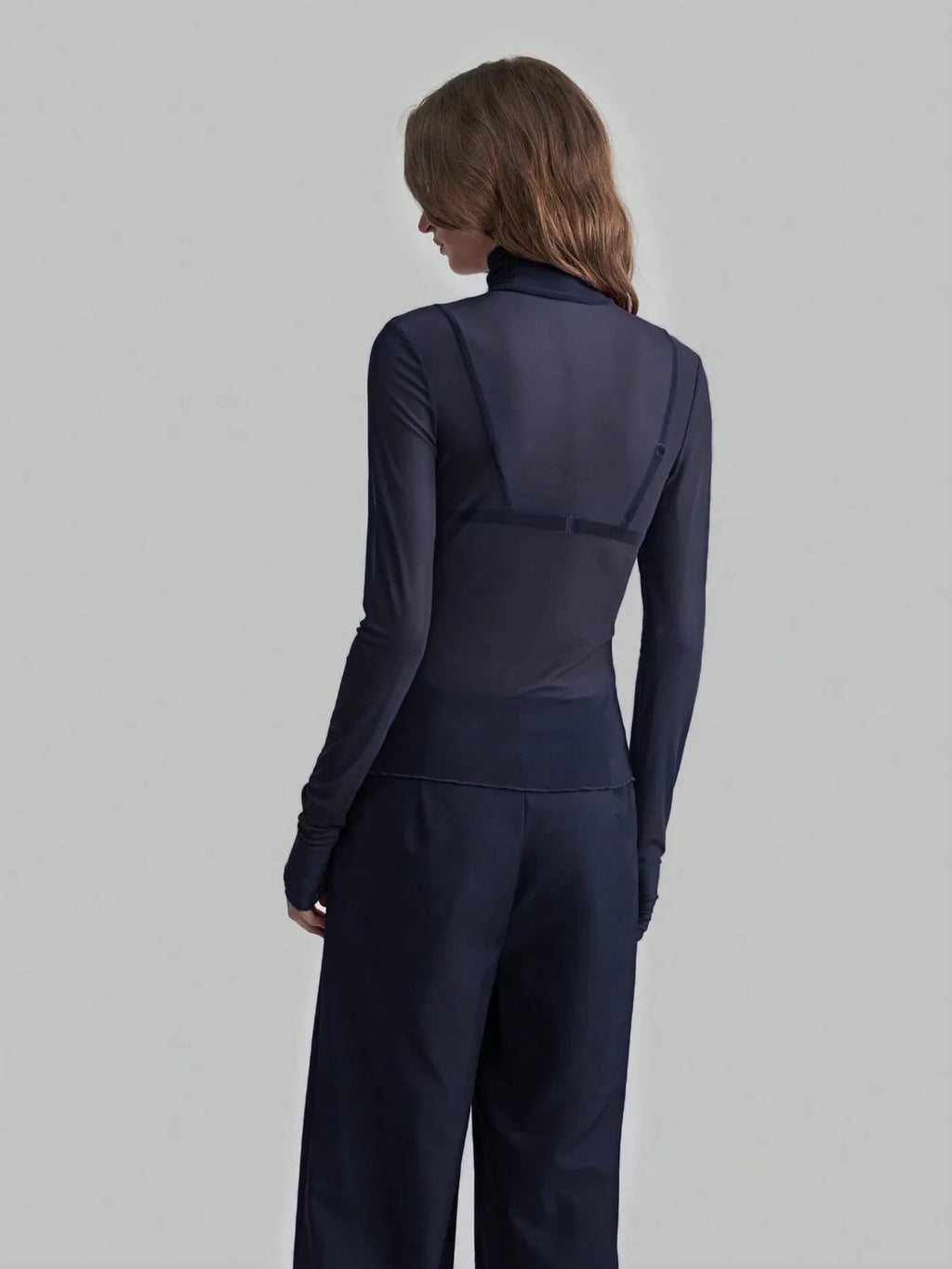 Sarah Express Women's Turtleneck Long Sleeve Top