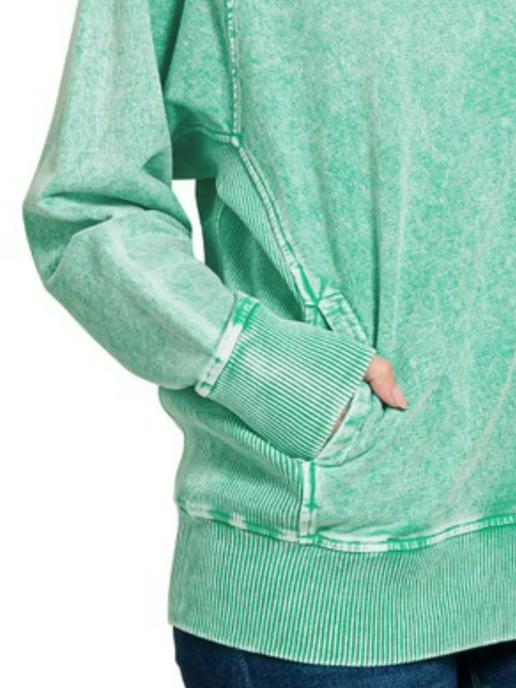 Sarah Express Women’s Snow Washed French Terry Sweatshirt
