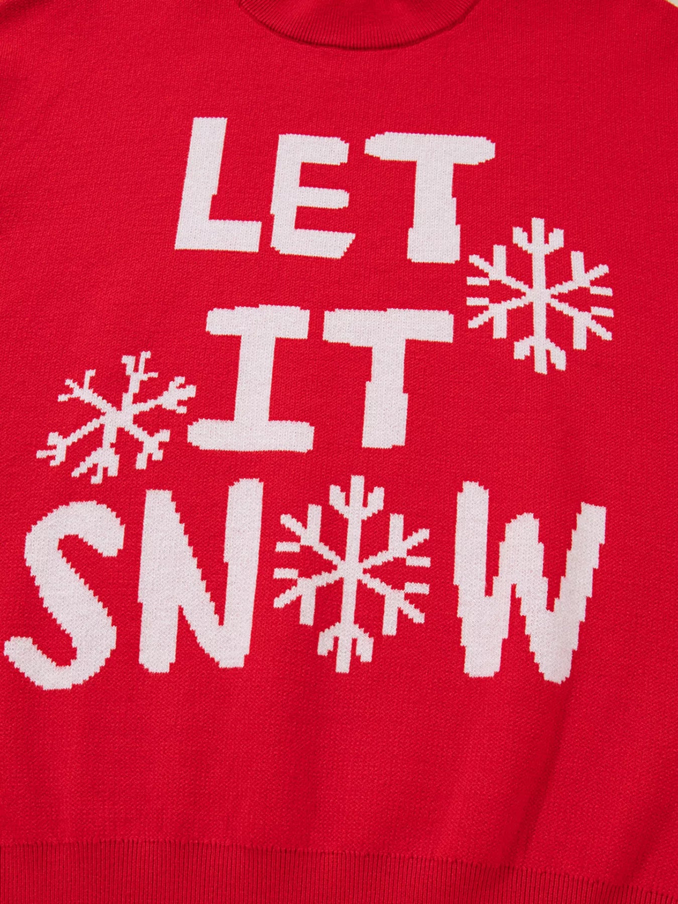 Sarah Express Women's LET IT SNOW Christmas Loose Sweater