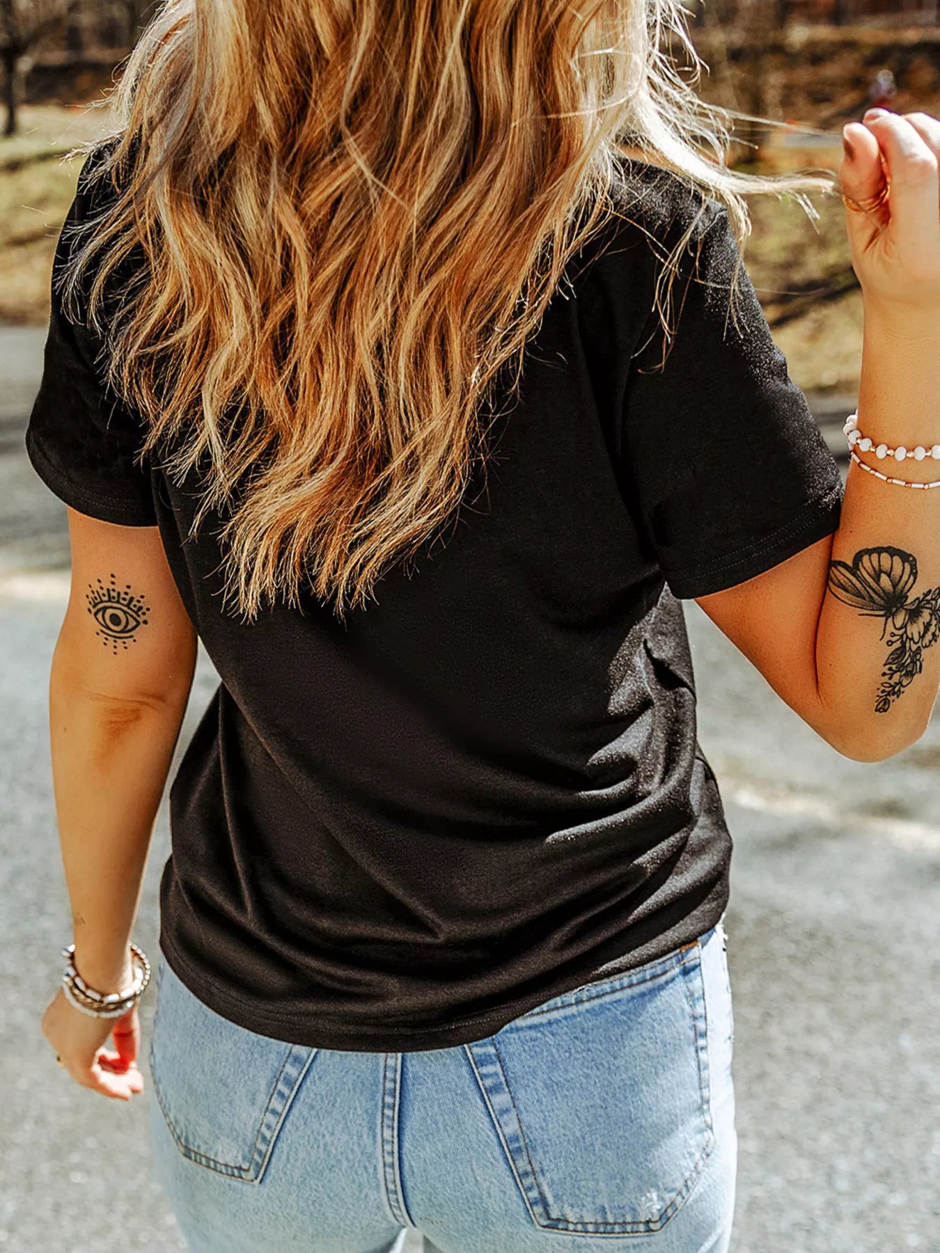 Sarah Express Women's Halloween Ghost Boo Graphic Round Neck T-Shirt