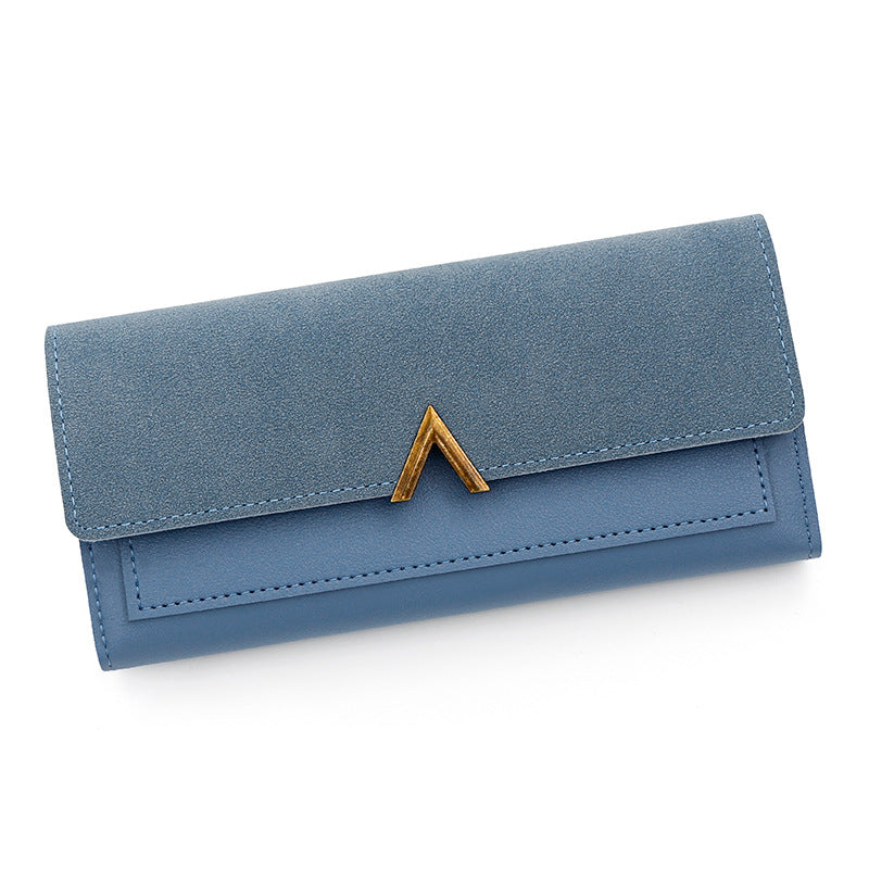 Sarah Express Long Wallet | PU Leather Multi-Card Organizer Blue