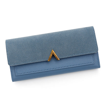 Sarah Express Long Wallet | PU Leather Multi-Card Organizer Blue