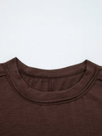 Sarah Express Women's Sheer Lace Patchwork Casual Long Sleeve Top