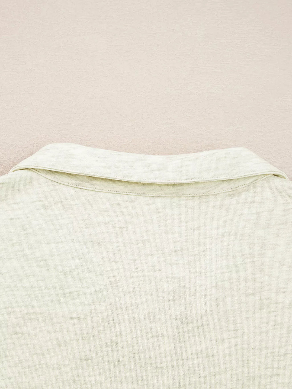 Sarah Express Women's Contrast Striped Patchwork Zip Collar Sweatshirt