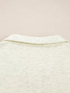 Sarah Express Women's Contrast Striped Patchwork Zip Collar Sweatshirt