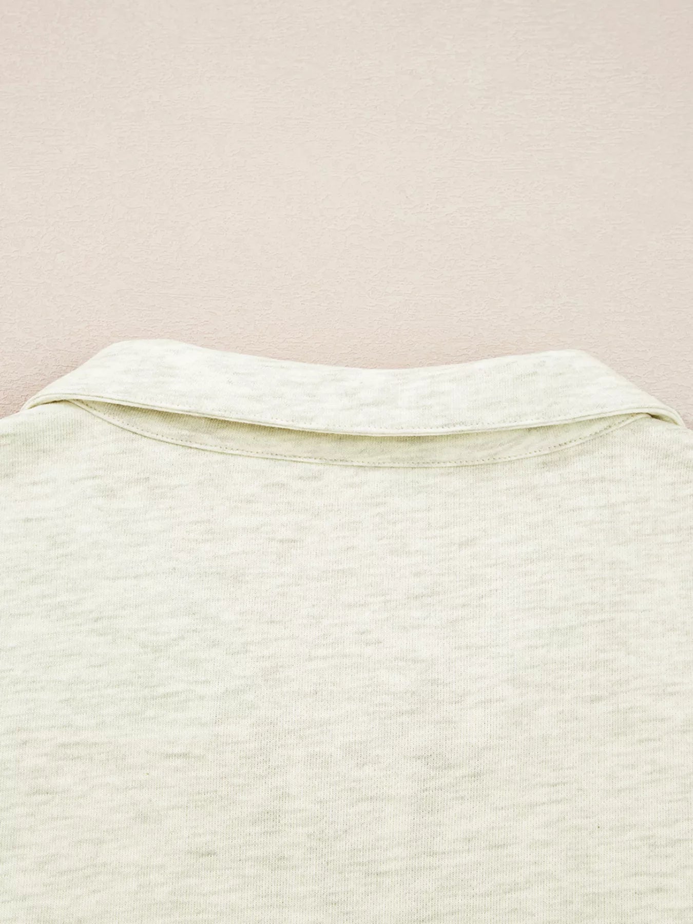 Sarah Express Women's Contrast Striped Patchwork Zip Collar Sweatshirt