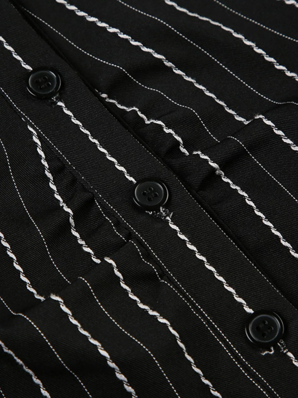 Sarah Express Women's Striped Button-Down Collared Shirt