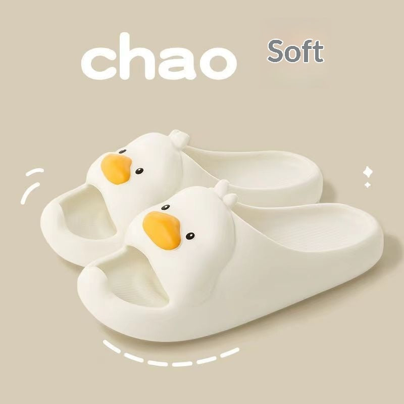 Sarah Express Women's Duck Slippers | Non-Slip Toe-Strap PVC Indoor Outdoor Slides