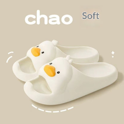 Sarah Express Women's Duck Slippers | Non-Slip Toe-Strap PVC Indoor Outdoor Slides