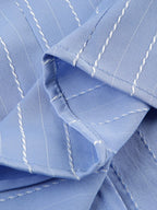 Sarah Express Women's Striped Button-Down Collared Shirt