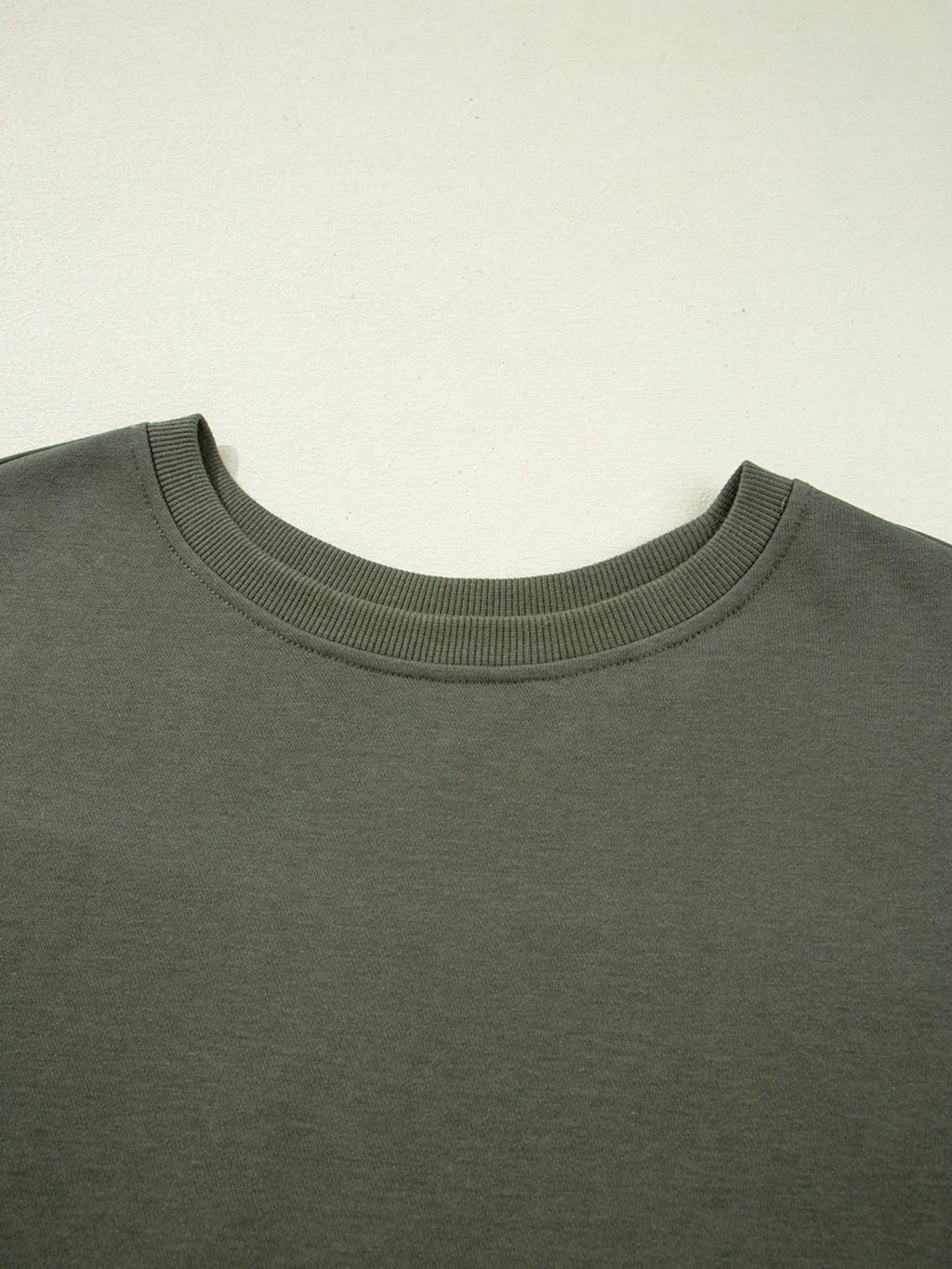 Sarah Express Women's Plaid Patchwork Drop Shoulder Sweatshirt