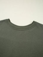 Sarah Express Women's Plaid Patchwork Drop Shoulder Sweatshirt