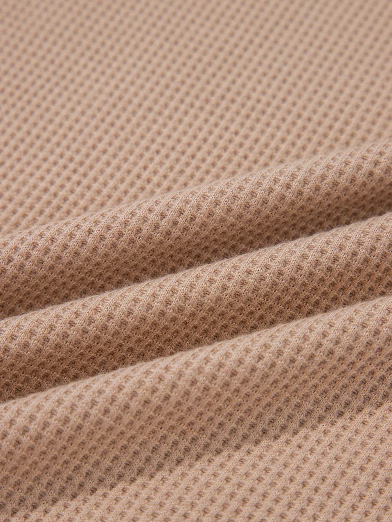 Sarah Express Women's Waffle Textured Tunic Henley Top with Slits