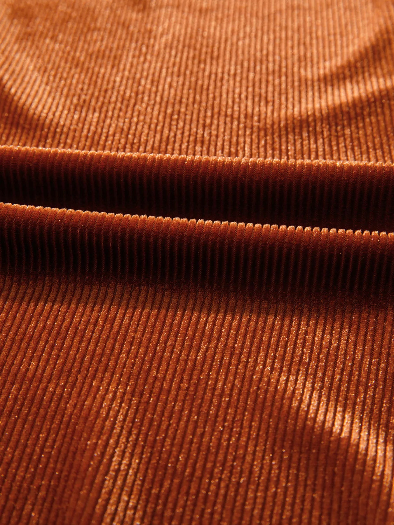 Sarah Express Women's Velvet Ribbed Texture Square Neck Slim Puff Sleeve Top