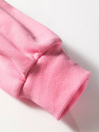 Sarah Express Women's Contrast Striped Patchwork Zip Collar Sweatshirt