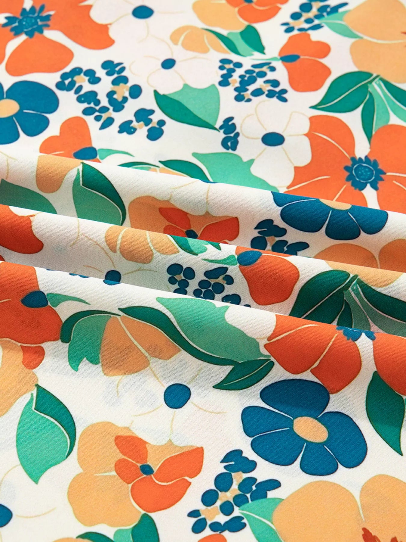 Sarah Express Women's Frilled V Neck Floral Print Blouse