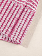 Sarah Express Women's Striped Boat Neck Casual Sweater