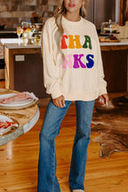 Sarah Express Women's Round Neck Long Sleeve Sweatshirt