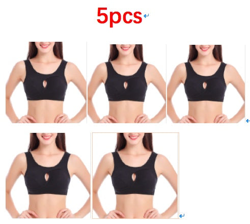 Women's Plus Size Wireless Cotton Comfort Bra Removable Padding