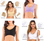 Women's Wireless Sports Bra Lace Detail Seamless