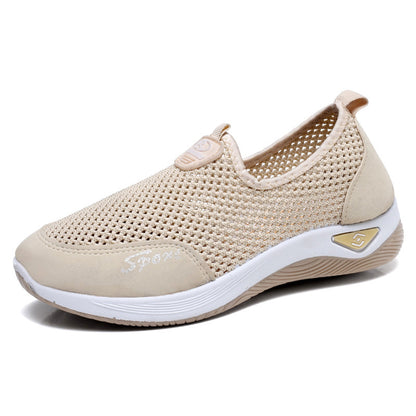 Sarah Express Women's Slip-On Mesh Pumps | Soft-Sole Non-Slip Flyknit Shoes