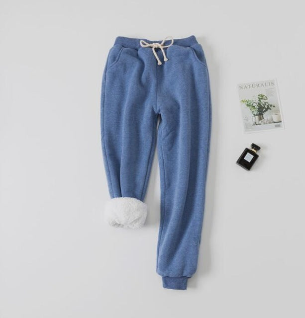 Women's Fleece Lined Sweatpants Padded Warm