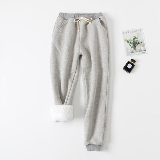 Women's Fleece Lined Sweatpants Padded Warm