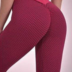 Women's Hip Lifting High Waist Yoga Pants Sports Leggings Nine Length