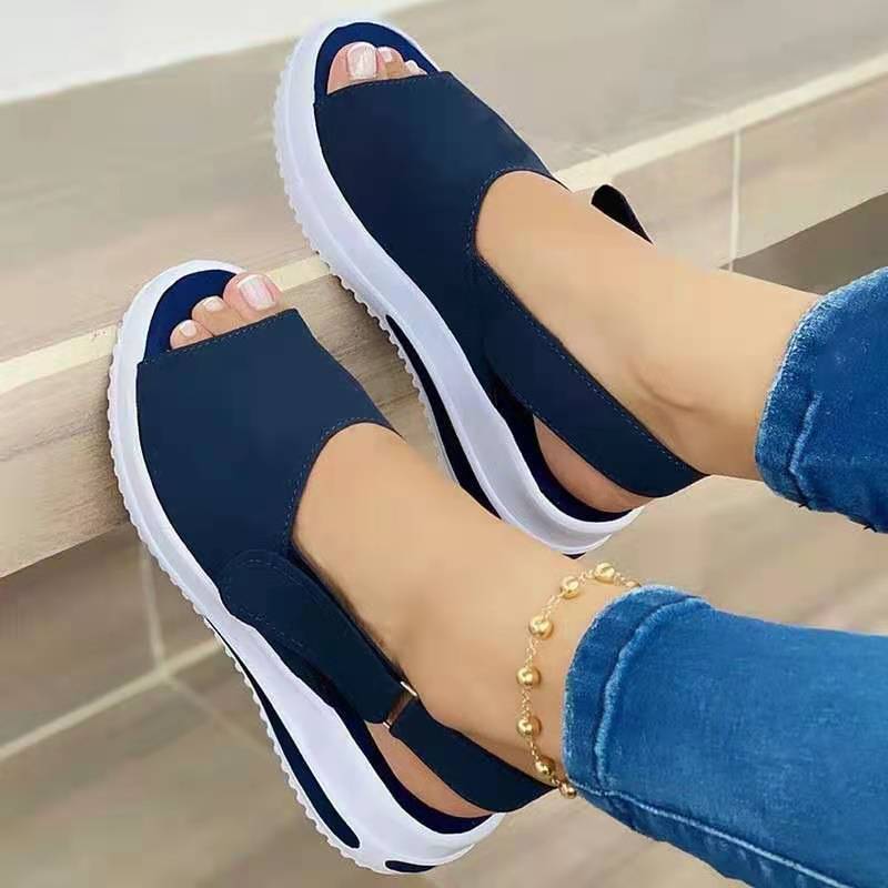 Sarah Express Velcro Fish Mouth Sandals