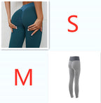 Women's High Waist Seamless Plaid Leggings Yoga Fitness Gym Pants Breathable Activewear