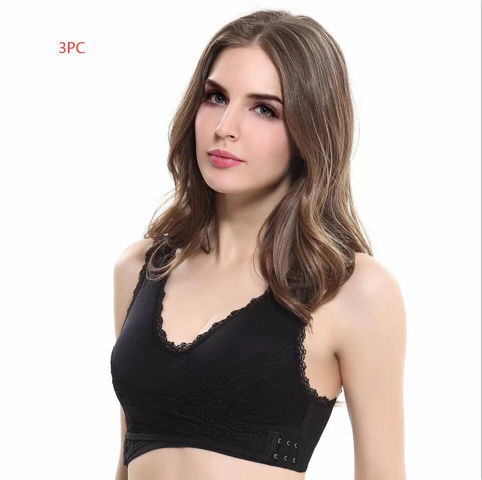 Women's Wireless Sports Bra Lace Detail Seamless