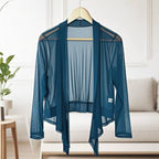 Lightweight Summer Shawl Cardigan Short Sleeve Sun Protection Cover-Up Plus Size