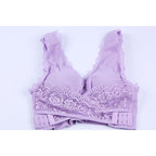 Women's Wireless Sports Bra Lace Detail Seamless