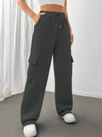 Sarah Express Women's Relaxed Fit Drawstring Pants