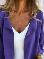 Sarah Express Women's Open Front 3/4 Sleeve Casual Cardigan Plus Size