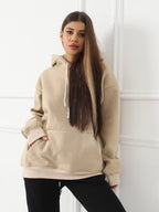 Stylish printed long sleeve hoodie sweatshirt. Comfortable polyester pullover for casual wear. Sizes S-2XL. Standard delivery across USA.