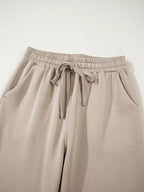 Sarah Express Women's Half Zip Long Sleeve Hoodie and Pants 2pcs Outfit