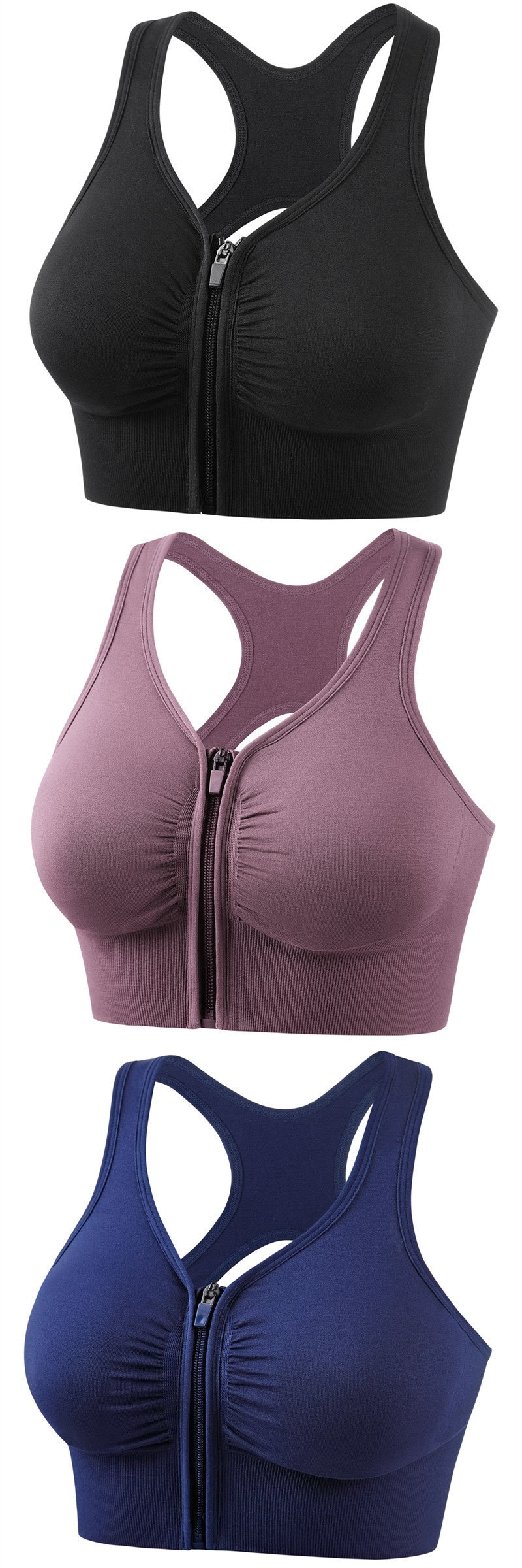 Women's Shockproof Push Up Sports Bra - High Impact Running Yoga Fitness Plus Size