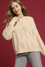 Women's Pearl-Embellished Long Sleeve Sweater | Fast Shipping | Sarah Express