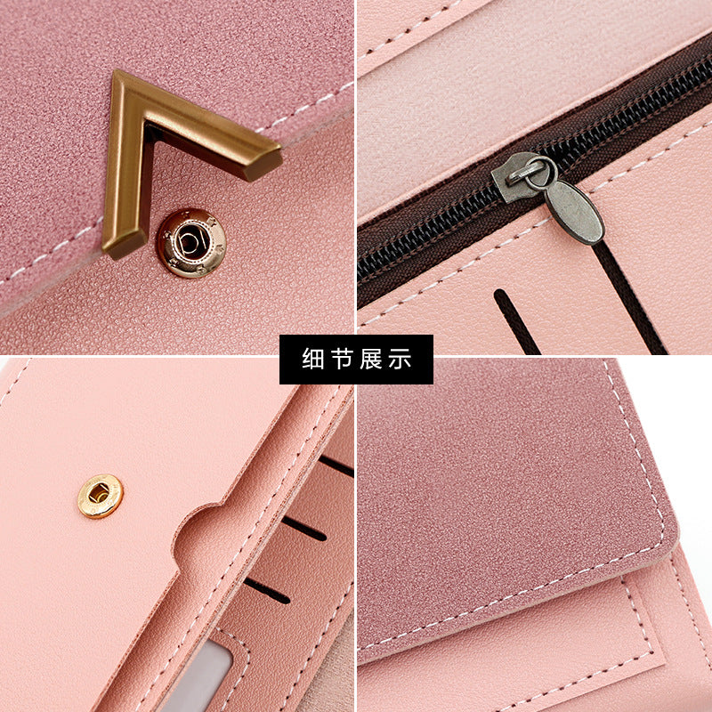 Sarah Express Long Wallet | PU Leather Multi-Card Organizer