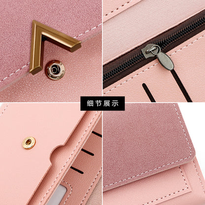 Sarah Express Long Wallet | PU Leather Multi-Card Organizer