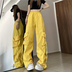 High Waist Quick Drying Retro Casual Pants