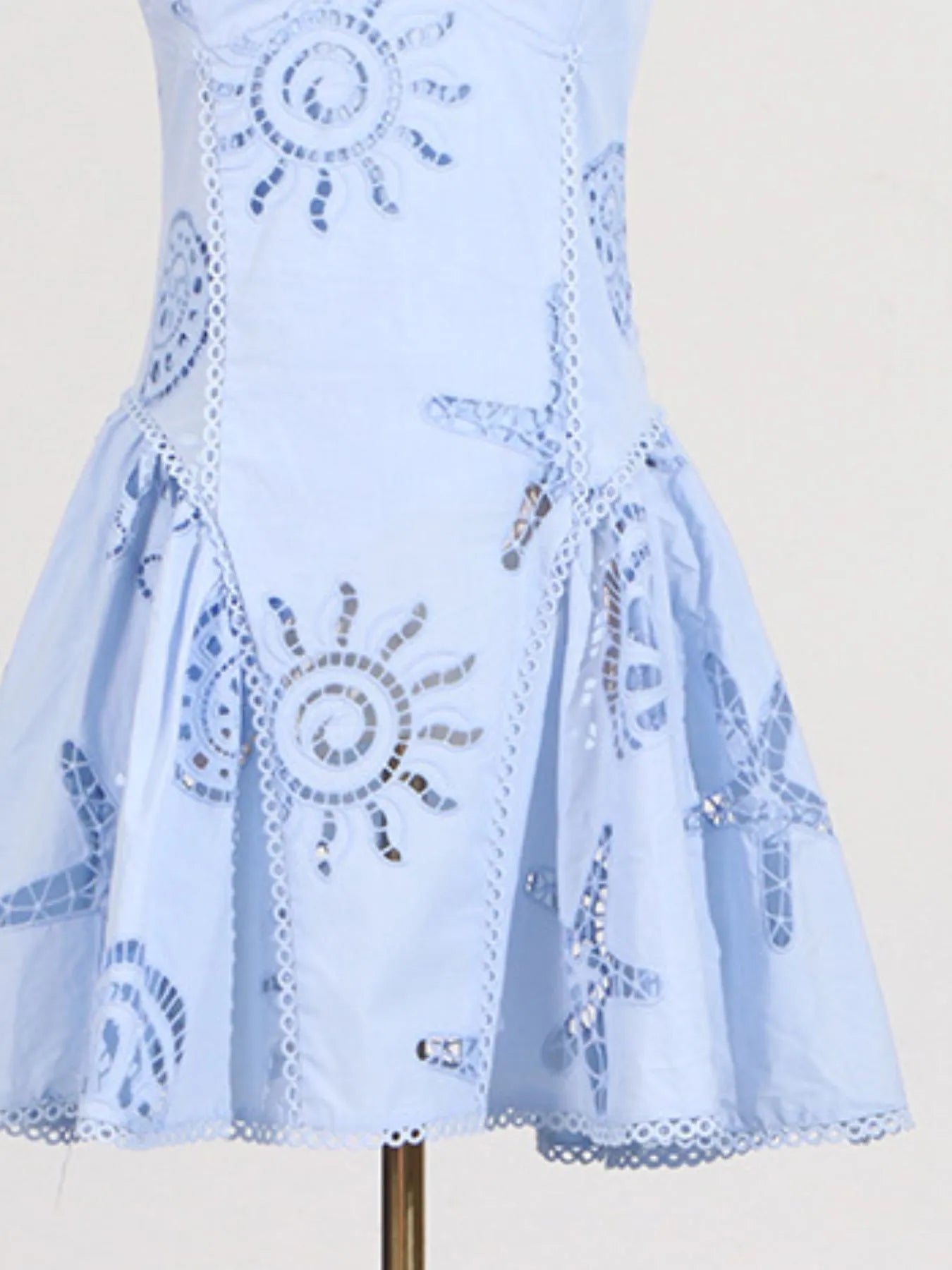 Sarah Express Women's Hollow Out Adjustable Strap Mini Dress