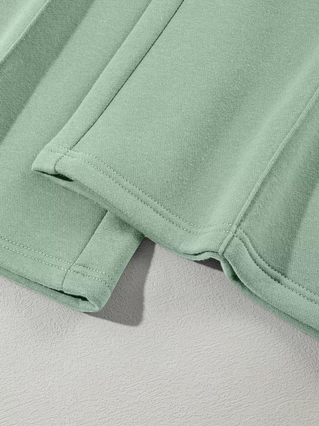 Sarah Express Women's Drop Shoulder Zip Up Jacket and Drawstring Pants Active 2pcs Set